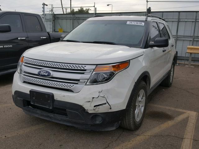 1FMHK7B87CGA60356 - 2012 FORD EXPLORER WHITE photo 2