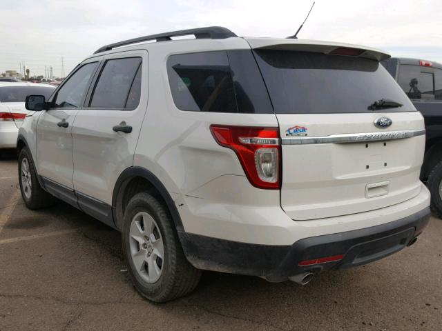 1FMHK7B87CGA60356 - 2012 FORD EXPLORER WHITE photo 3