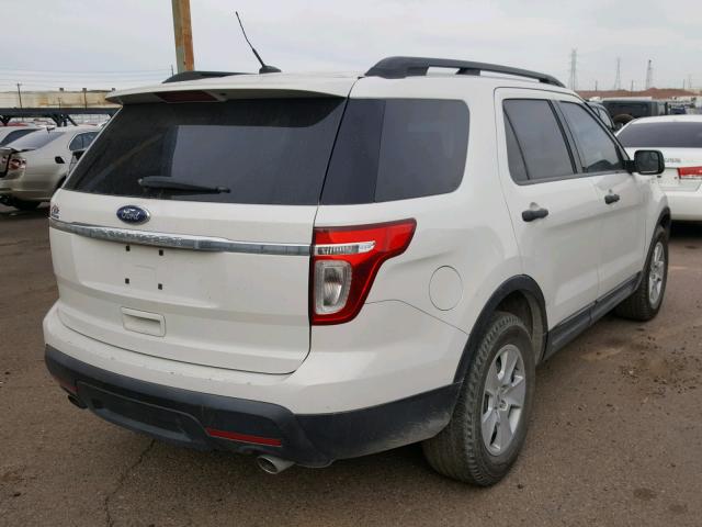 1FMHK7B87CGA60356 - 2012 FORD EXPLORER WHITE photo 4