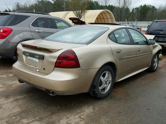 2G2WS522641202825 - 2004 PONTIAC GRAND PRIX GOLD photo 4