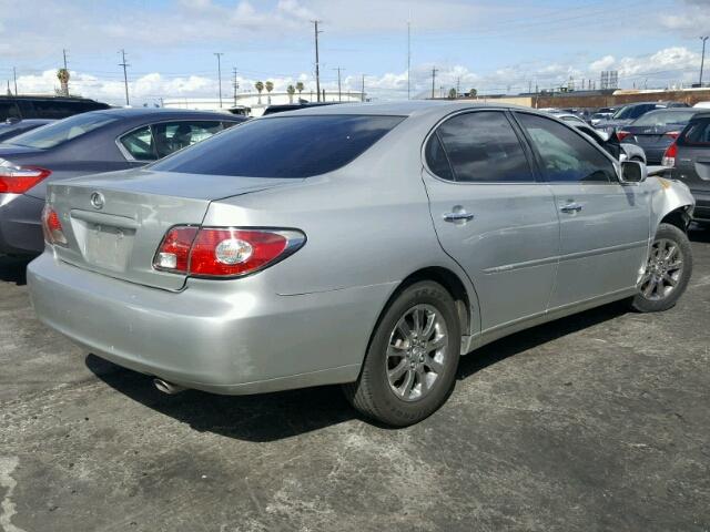 JTHBF30G136006055 - 2003 LEXUS ES 300 SILVER photo 4