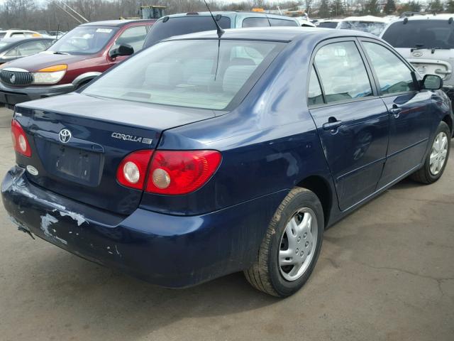 2T1BR32E35C461604 - 2005 TOYOTA COROLLA CE BLUE photo 4