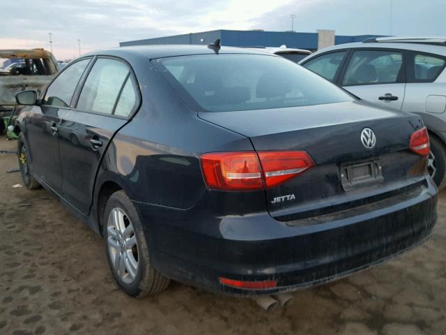 3VW1K7AJ4FM233672 - 2015 VOLKSWAGEN JETTA BASE 黑色 照片 3