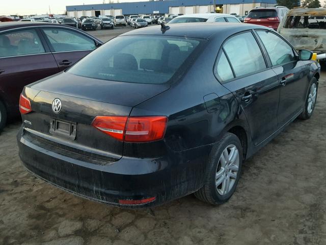 3VW1K7AJ4FM233672 - 2015 VOLKSWAGEN JETTA BASE 黑色 照片 4