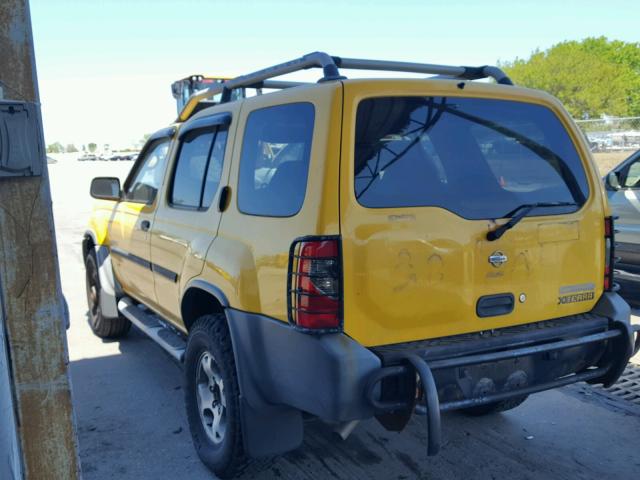 5N1ED28Y71C572274 - 2001 NISSAN XTERRA XE YELLOW photo 3