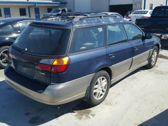 4SEBH675737657671 - 2003 SUBARU LEGACY OUT BLUE photo 4