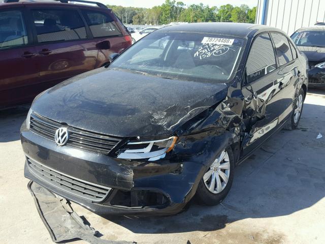 3VW1K7AJ0CM426588 - 2012 VOLKSWAGEN JETTA BASE 黑色 照片 2