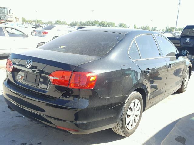 3VW1K7AJ0CM426588 - 2012 VOLKSWAGEN JETTA BASE 黑色 照片 4