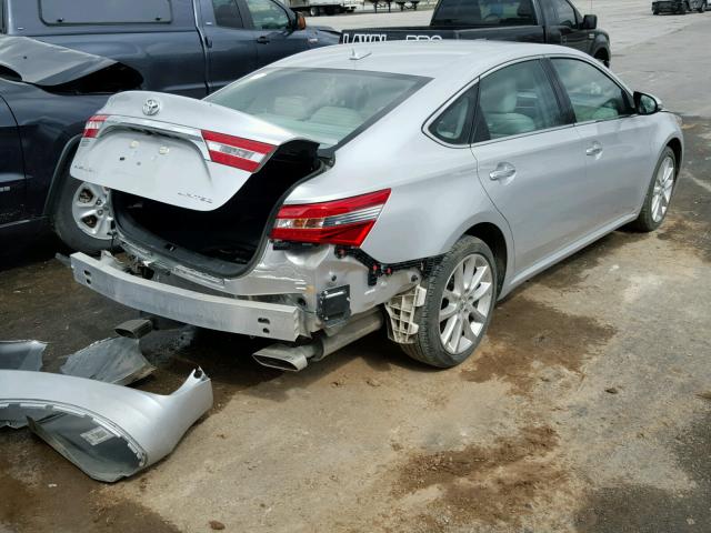 4T1BK1EB3EU129672 - 2014 TOYOTA AVALON BAS SILVER photo 4