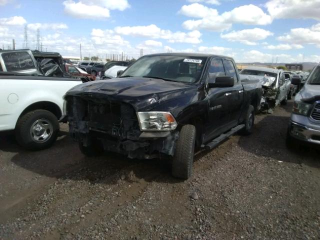 1D7RV1GP3BS616077 - 2011 DODGE RAM 1500 BLACK photo 2