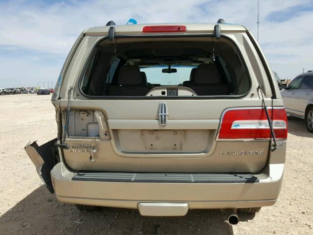 5LMFU27508LJ11047 - 2008 LINCOLN NAVIGATOR GOLD photo 9