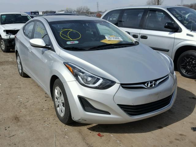 5NPDH4AE5GH736294 - 2016 HYUNDAI ELANTRA SE SILVER photo 1