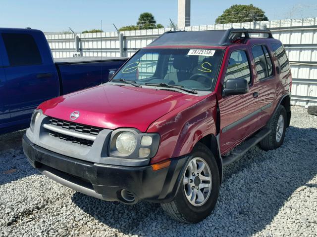 5N1ED28T83C632036 - 2003 NISSAN XTERRA XE RED photo 2