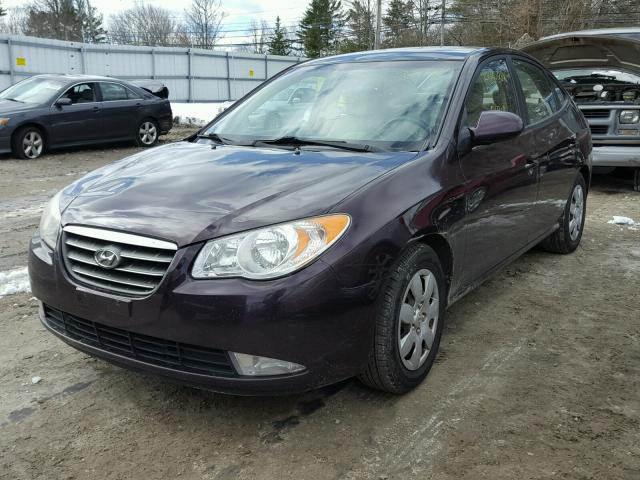 KMHDU46DX8U582504 - 2008 HYUNDAI ELANTRA GL MAROON photo 2