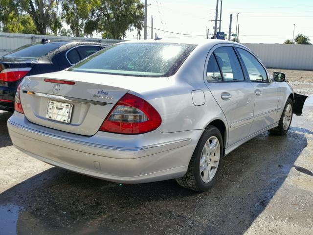 WDBUF22X07B097817 - 2007 MERCEDES-BENZ E 320 CDI SILVER photo 4