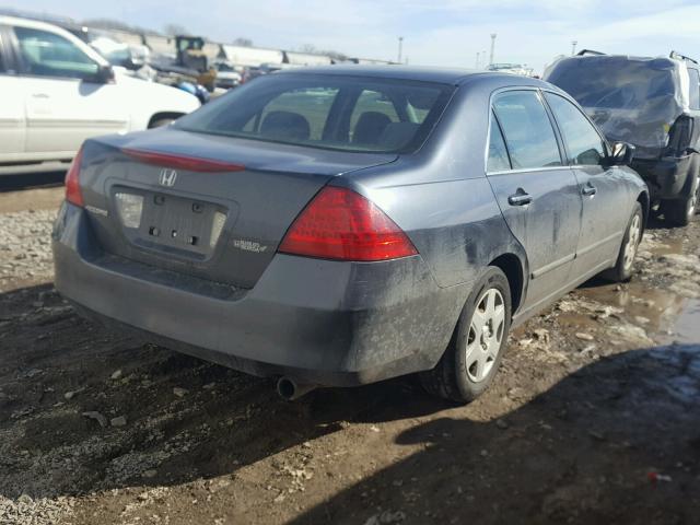 1HGCM56486A127379 - 2006 HONDA ACCORD LX GRAY photo 4