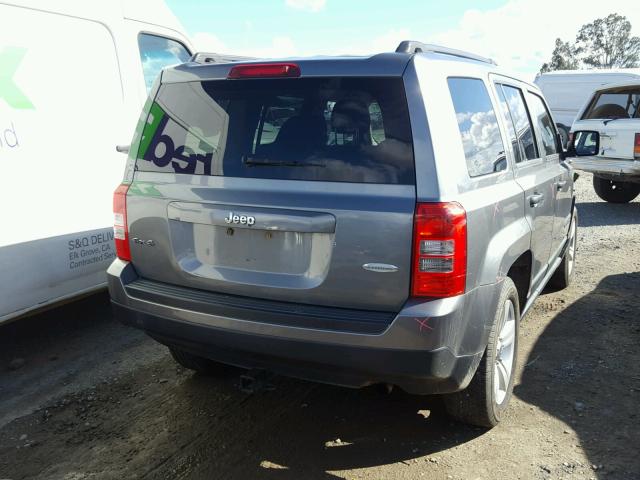 1J4NF1GB9BD275390 - 2011 JEEP PATRIOT SP GRAY photo 4