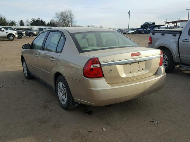1G1ZS58F87F179587 - 2007 CHEVROLET MALIBU LS ოქროსფერი ფოტო 3