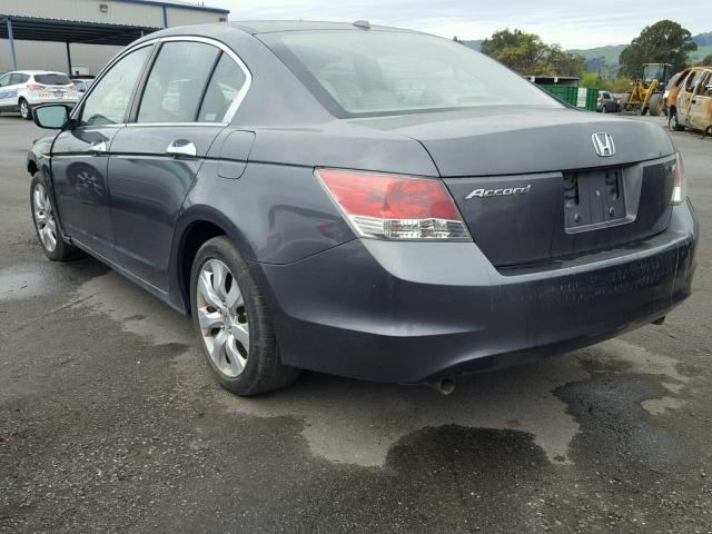 1HGCP36848A006169 - 2008 HONDA ACCORD EXL GRAY photo 3