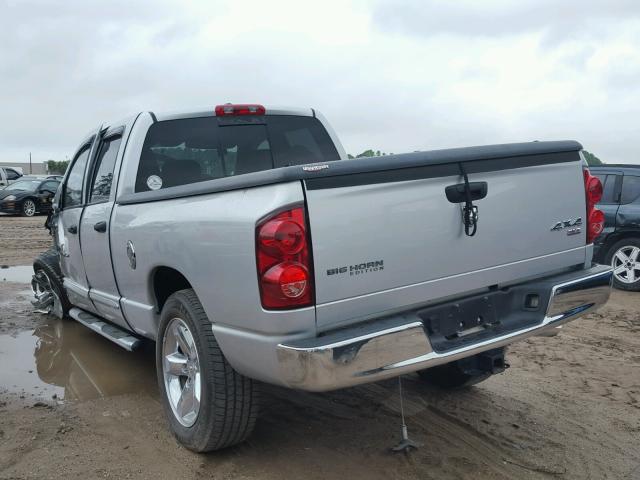 1D7HU182X7S143366 - 2007 DODGE RAM 1500 S SILVER photo 3