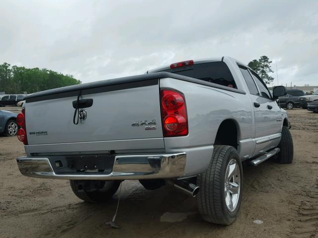 1D7HU182X7S143366 - 2007 DODGE RAM 1500 S SILVER photo 4