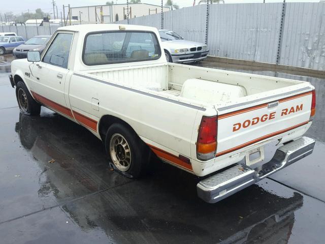 JB7FP44E4FP508278 - 1985 DODGE D50 ROYAL WHITE photo 3