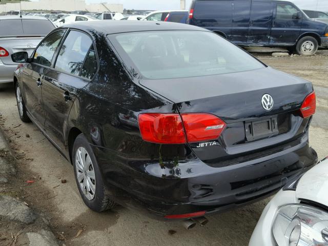 3VW2K7AJ7EM444237 - 2014 VOLKSWAGEN JETTA BASE 黑色 照片 3