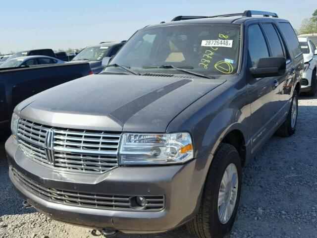 5LMJJ2H56EEL02747 - 2014 LINCOLN NAVIGATOR GRAY photo 2