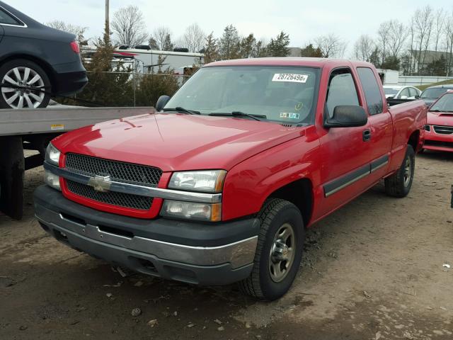 2GCEK19V241358859 - 2004 CHEVROLET SILVERADO RED photo 2