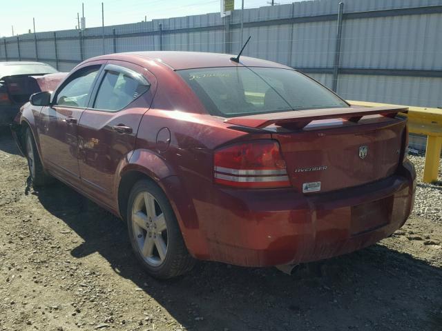 1B3LC76M48N278097 - 2008 DODGE AVENGER R/ RED photo 3