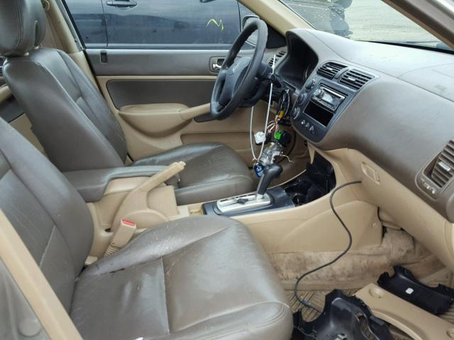 2HGES26763H520592 - 2003 HONDA CIVIC EX თაფლისფერი ფოტო 5