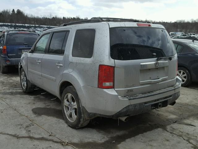 5FNYF4H53CB039714 - 2012 HONDA PILOT EXL SILVER photo 3