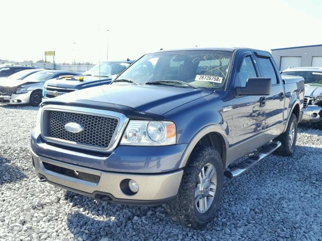 1FTPW14506FA45406 - 2006 FORD F150 SUPER BLUE photo 2