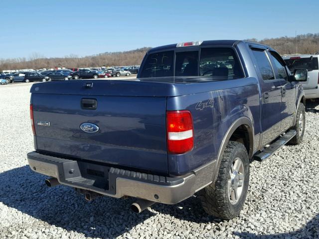 1FTPW14506FA45406 - 2006 FORD F150 SUPER BLUE photo 4