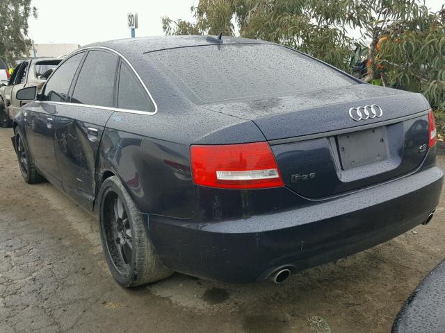 WAUDL74F06N066346 - 2006 AUDI A6 4.2 QUA BLUE photo 3