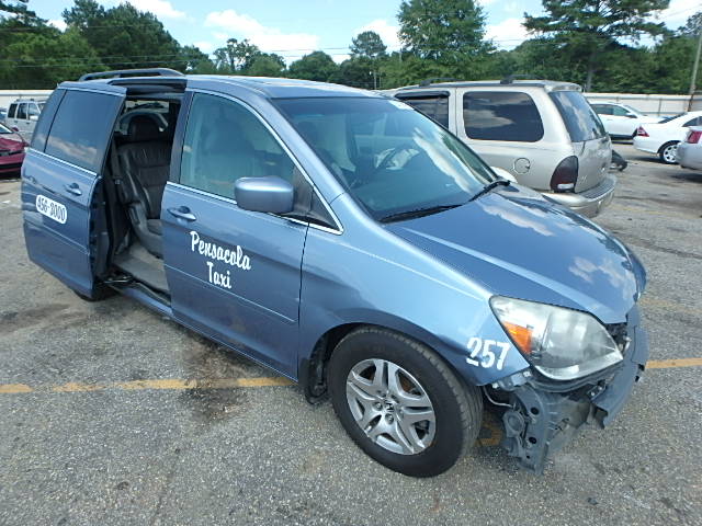 5FNRL38766B084143 - 2006 HONDA ODYSSEY EX BLUE photo 1