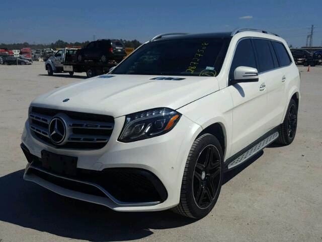 4JGDF6EE2HA807130 - 2017 MERCEDES-BENZ GLS 450 4M WHITE photo 2