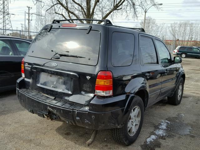 1FMCU94175KE08656 - 2005 FORD ESCAPE LIM BLACK photo 4