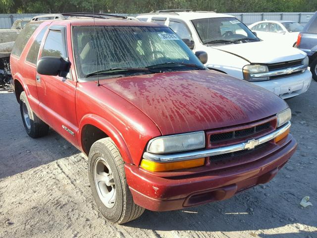 1GNCS18W31K154639 - 2001 CHEVROLET BLAZER MAROON photo 1