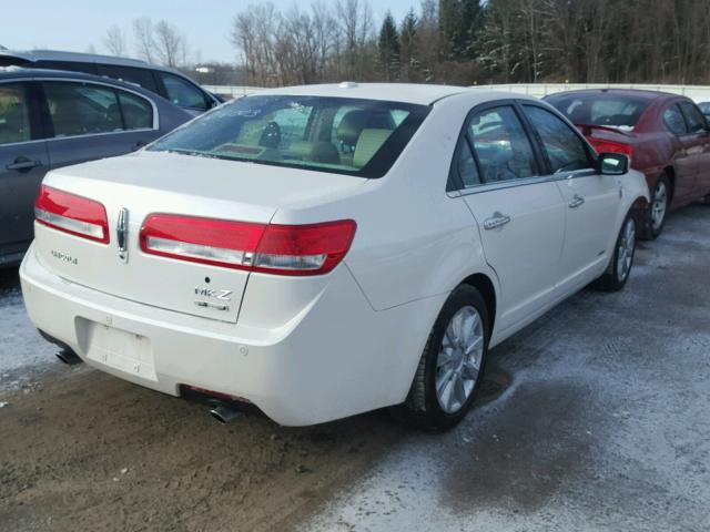 3LNDL2L32CR815049 - 2012 LINCOLN MKZ HYBRID WHITE photo 4