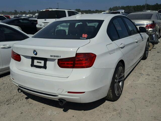 WBA3A9G53DNP37442 - 2013 BMW 335 I WHITE photo 4