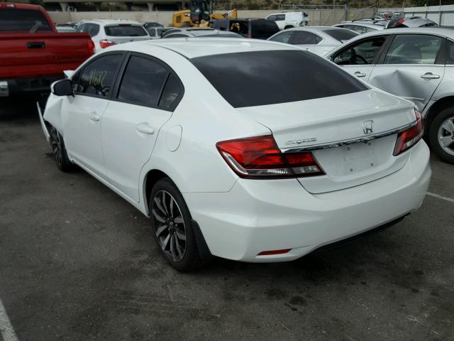 19XFB2F99EE212657 - 2014 HONDA CIVIC EXL თეთრი ფოტო 3