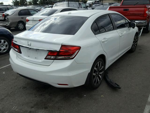 19XFB2F99EE212657 - 2014 HONDA CIVIC EXL WHITE photo 4