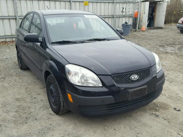 KNADE123066087031 - 2006 KIA RIO BLACK photo 1