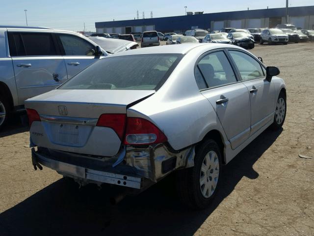 19XFA1F39BE035760 - 2011 HONDA CIVIC VP SILVER photo 4