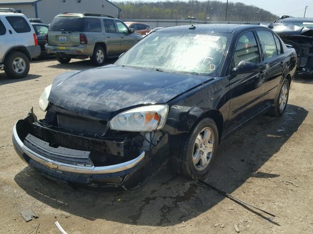 1G1ZU54875F332748 - 2005 CHEVROLET MALIBU LT BLACK photo 2