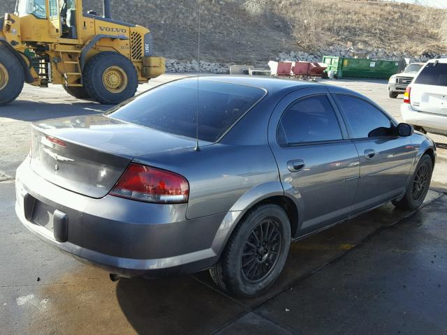 1C3EL46X45N575290 - 2005 CHRYSLER SEBRING GRAY photo 4