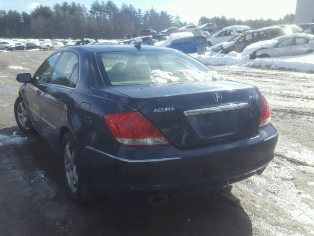 JH4KB16546C009074 - 2006 ACURA RL BLUE photo 3