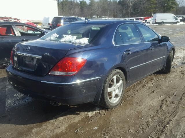 JH4KB16546C009074 - 2006 ACURA RL BLUE photo 4