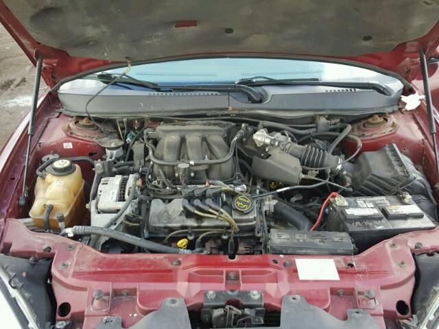 1FAFP56U76A159586 - 2006 FORD TAURUS SEL MAROON photo 7